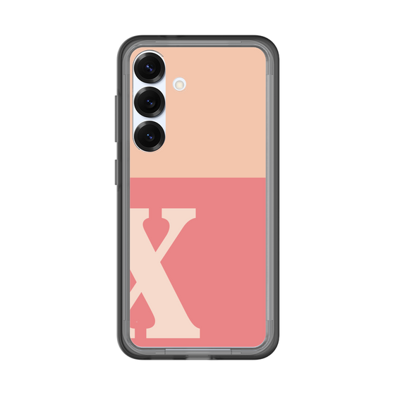 スリムプロテクションプレミアムケース［ オリジナル - initial two tone - X pink ］