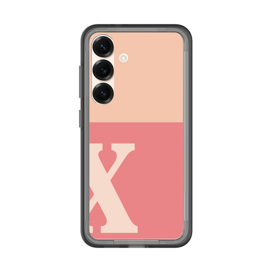 スリムプロテクションプレミアムケース［ オリジナル - initial two tone - X pink ］