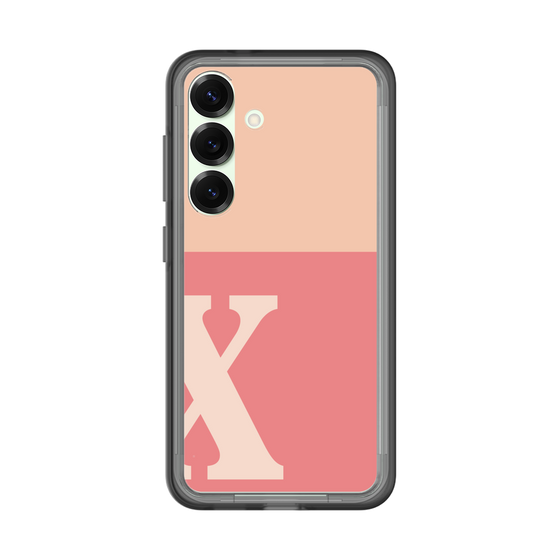 スリムプロテクションプレミアムケース［ オリジナル - initial two tone - X pink ］