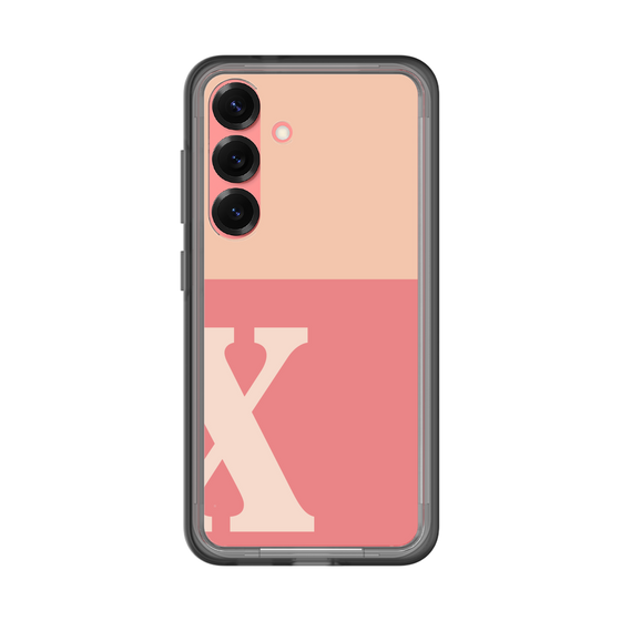 スリムプロテクションプレミアムケース［ オリジナル - initial two tone - X pink ］