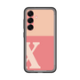 スリムプロテクションプレミアムケース［ オリジナル - initial two tone - X pink ］