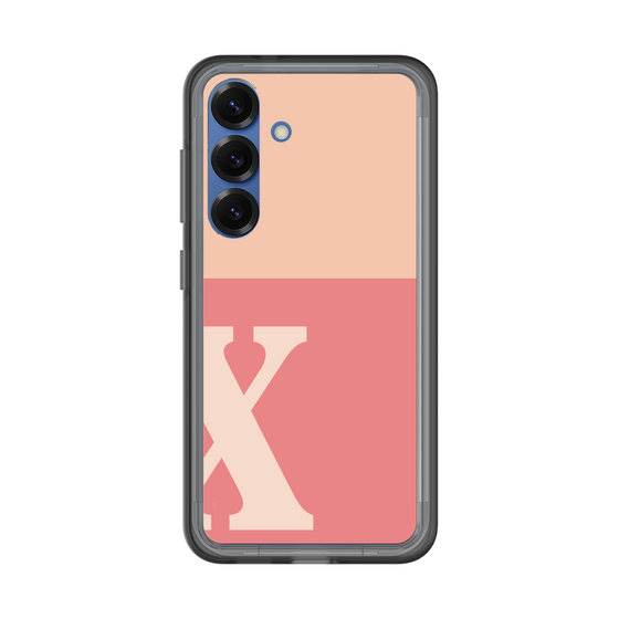 スリムプロテクションプレミアムケース［ オリジナル - initial two tone - X pink ］