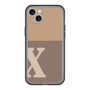 スリムプロテクションプレミアムケース［ オリジナル - initial two tone - X brown ］