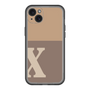 スリムプロテクションプレミアムケース［ オリジナル - initial two tone - X brown ］