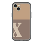 スリムプロテクションプレミアムケース［ オリジナル - initial two tone - X brown ］
