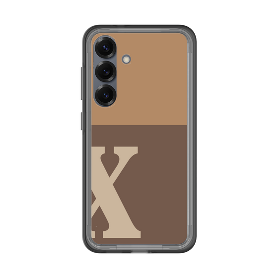 スリムプロテクションプレミアムケース［ オリジナル - initial two tone - X brown ］