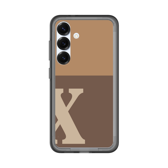 スリムプロテクションプレミアムケース［ オリジナル - initial two tone - X brown ］