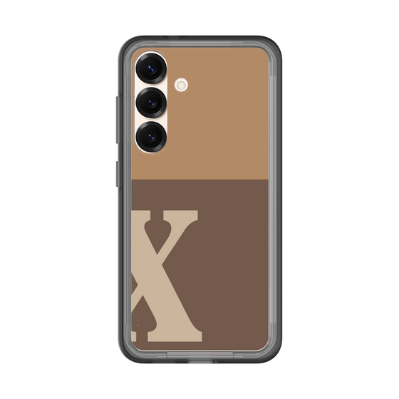 スリムプロテクションプレミアムケース［ オリジナル - initial two tone - X brown ］