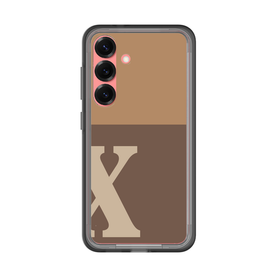 スリムプロテクションプレミアムケース［ オリジナル - initial two tone - X brown ］