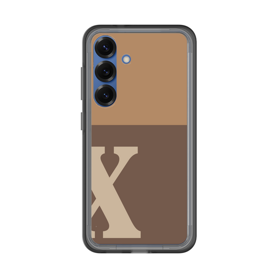 スリムプロテクションプレミアムケース［ オリジナル - initial two tone - X brown ］