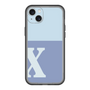 スリムプロテクションプレミアムケース［ オリジナル - initial two tone - X blue ］