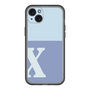 スリムプロテクションプレミアムケース［ オリジナル - initial two tone - X blue ］