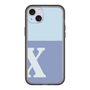 スリムプロテクションプレミアムケース［ オリジナル - initial two tone - X blue ］