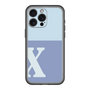 スリムプロテクションプレミアムケース［ オリジナル - initial two tone - X blue ］
