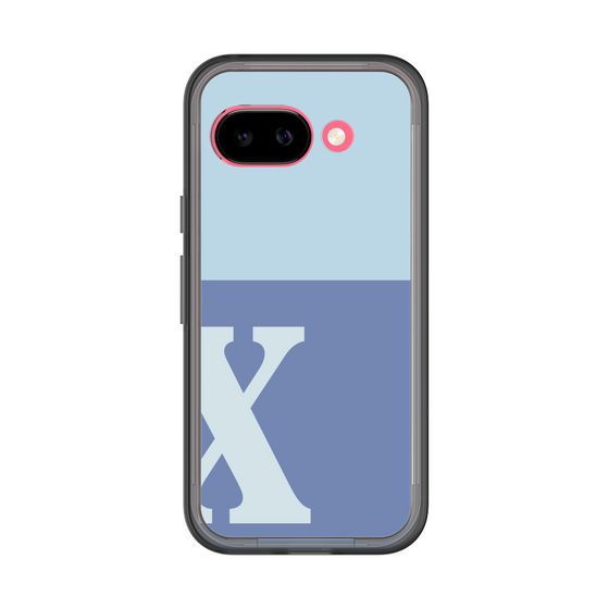 スリムプロテクションプレミアムケース［ オリジナル - initial two tone - X blue ］