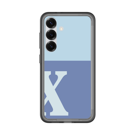スリムプロテクションプレミアムケース［ オリジナル - initial two tone - X blue ］