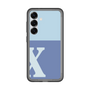 スリムプロテクションプレミアムケース［ オリジナル - initial two tone - X blue ］