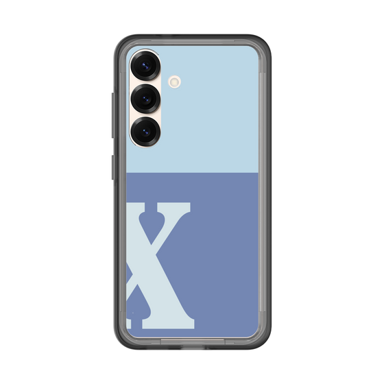 スリムプロテクションプレミアムケース［ オリジナル - initial two tone - X blue ］
