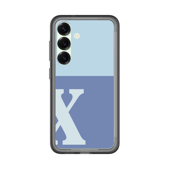 スリムプロテクションプレミアムケース［ オリジナル - initial two tone - X blue ］