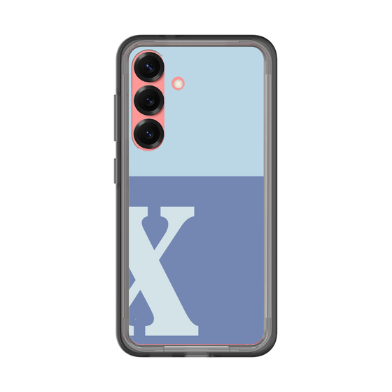 スリムプロテクションプレミアムケース［ オリジナル - initial two tone - X blue ］