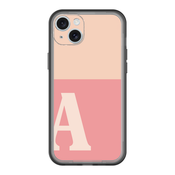 スリムプロテクションプレミアムケース［ オリジナル - initial two tone - A pink ］