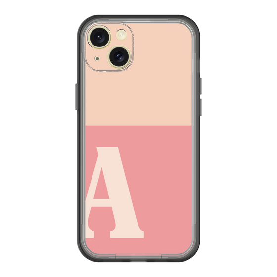 スリムプロテクションプレミアムケース［ オリジナル - initial two tone - A pink ］