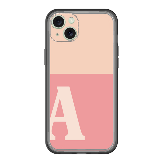 スリムプロテクションプレミアムケース［ オリジナル - initial two tone - A pink ］