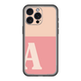 スリムプロテクションプレミアムケース［ オリジナル - initial two tone - A pink ］