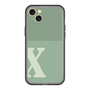 スリムプロテクションプレミアムケース［ オリジナル - initial two tone - X green ］