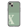 スリムプロテクションプレミアムケース［ オリジナル - initial two tone - X green ］