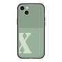スリムプロテクションプレミアムケース［ オリジナル - initial two tone - X green ］