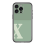 スリムプロテクションプレミアムケース［ オリジナル - initial two tone - X green ］