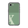 スリムプロテクションプレミアムケース［ オリジナル - initial two tone - X green ］