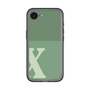 スリムプロテクションプレミアムケース［ オリジナル - initial two tone - X green ］