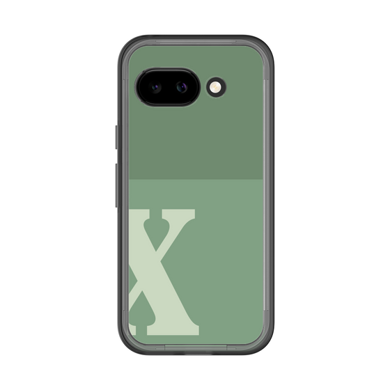 スリムプロテクションプレミアムケース［ オリジナル - initial two tone - X green ］
