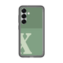 スリムプロテクションプレミアムケース［ オリジナル - initial two tone - X green ］