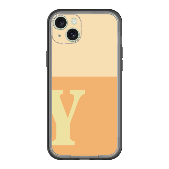 スリムプロテクションプレミアムケース［ オリジナル - initial two tone - Y orange ］