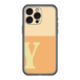 スリムプロテクションプレミアムケース［ オリジナル - initial two tone - Y orange ］
