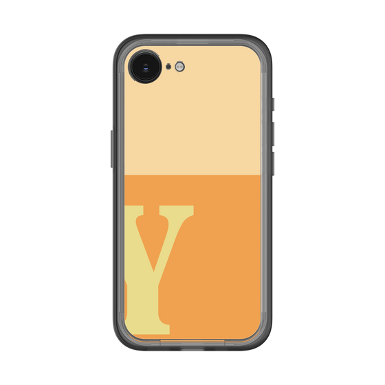 スリムプロテクションプレミアムケース［ オリジナル - initial two tone - Y orange ］