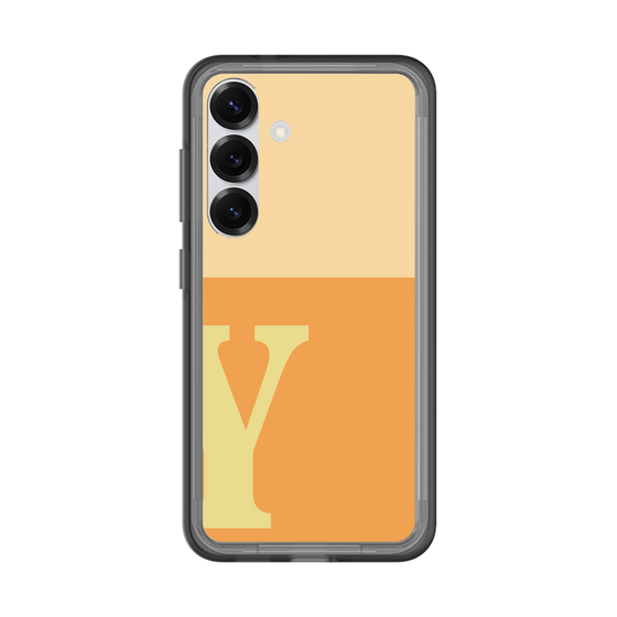 スリムプロテクションプレミアムケース［ オリジナル - initial two tone - Y orange ］