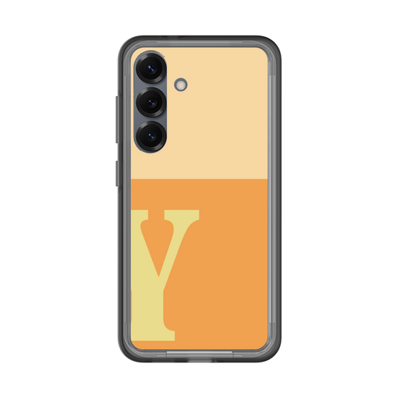 スリムプロテクションプレミアムケース［ オリジナル - initial two tone - Y orange ］