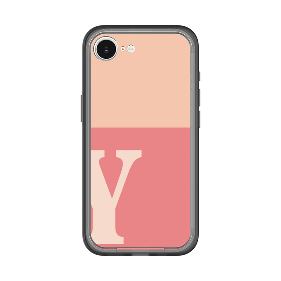 スリムプロテクションプレミアムケース［ オリジナル - initial two tone - Y pink ］
