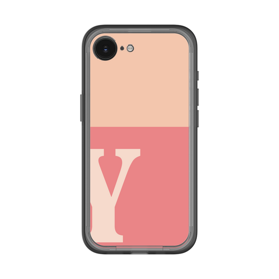 スリムプロテクションプレミアムケース［ オリジナル - initial two tone - Y pink ］