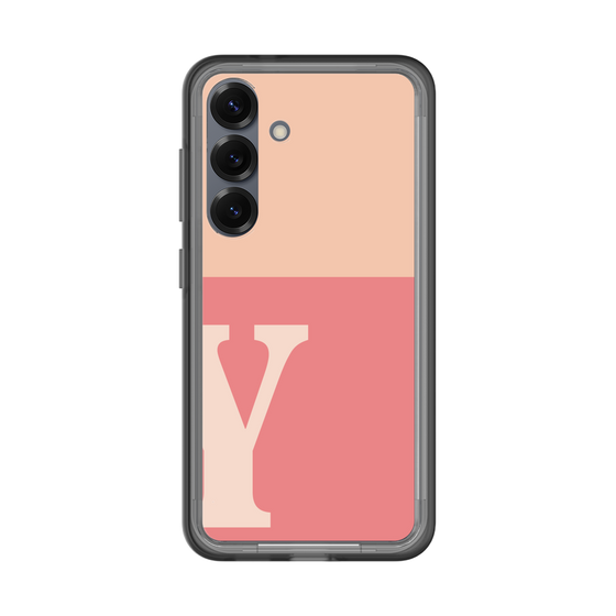 スリムプロテクションプレミアムケース［ オリジナル - initial two tone - Y pink ］