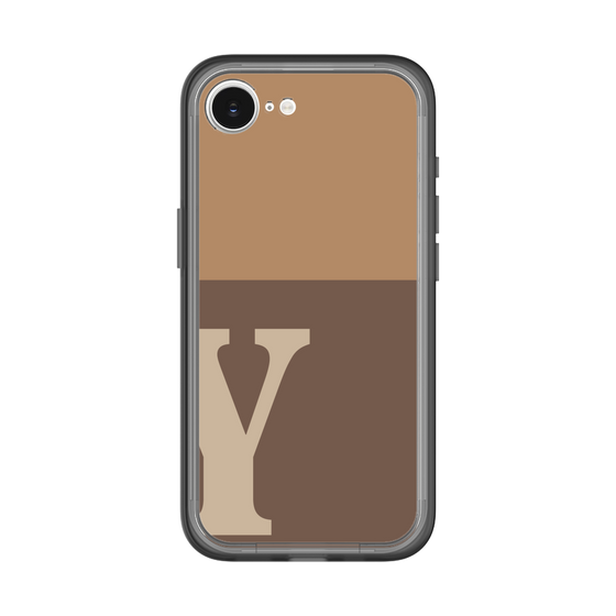 スリムプロテクションプレミアムケース［ オリジナル - initial two tone - Y brown ］