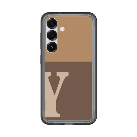 スリムプロテクションプレミアムケース［ オリジナル - initial two tone - Y brown ］