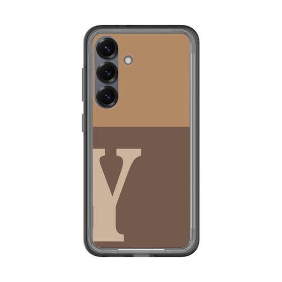 スリムプロテクションプレミアムケース［ オリジナル - initial two tone - Y brown ］
