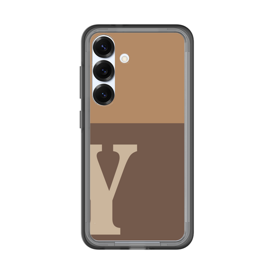 スリムプロテクションプレミアムケース［ オリジナル - initial two tone - Y brown ］