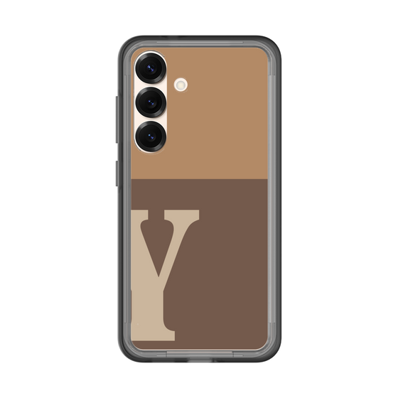 スリムプロテクションプレミアムケース［ オリジナル - initial two tone - Y brown ］