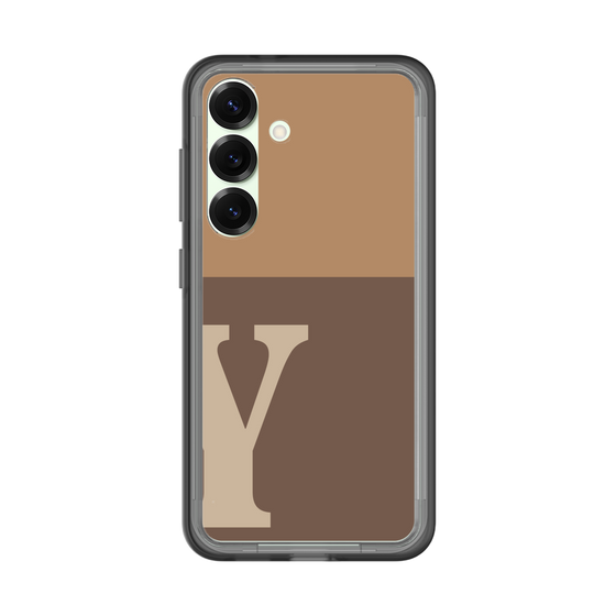 スリムプロテクションプレミアムケース［ オリジナル - initial two tone - Y brown ］